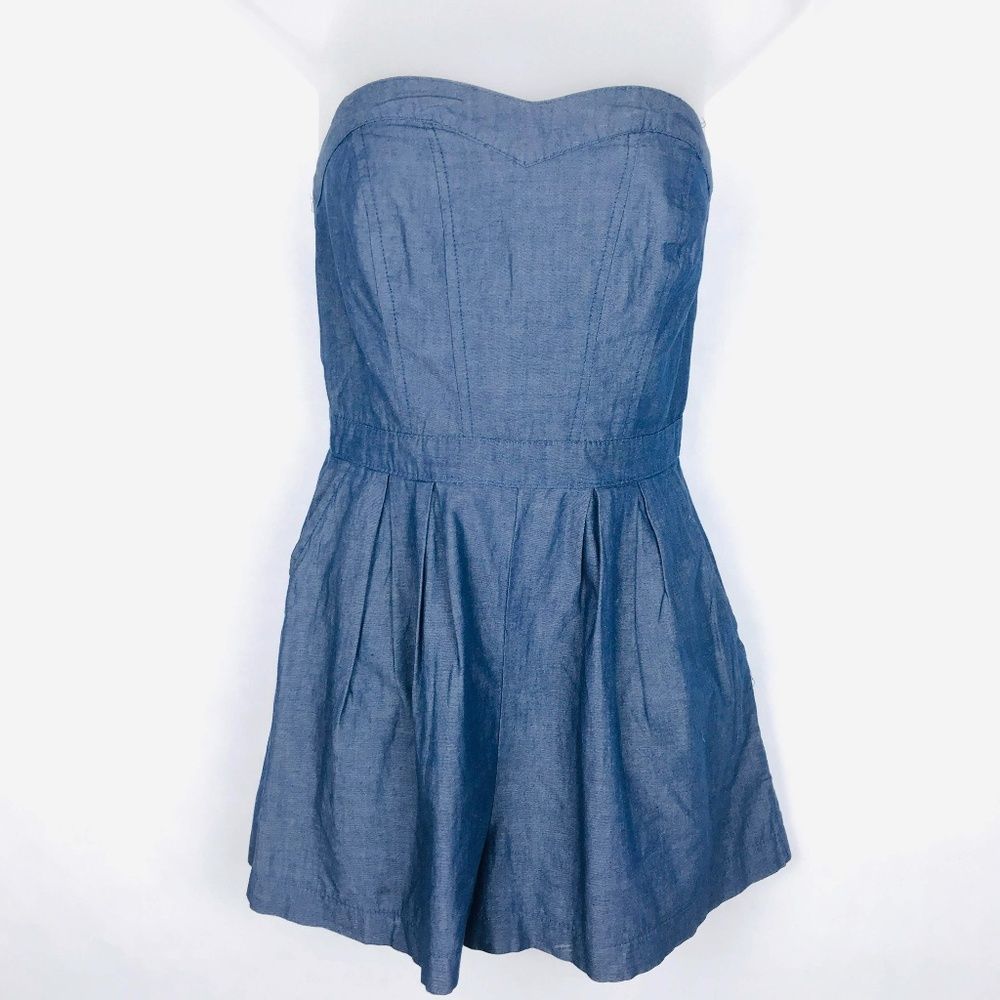 Mossimo Jean Sleeveless Short Romper